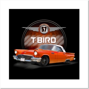 Thunderbird Car T Bird 1957 Posters and Art